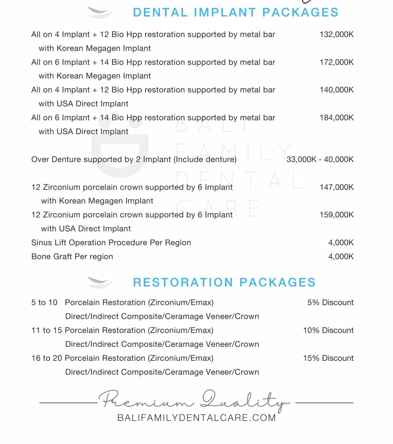 bali-dentist-price-list